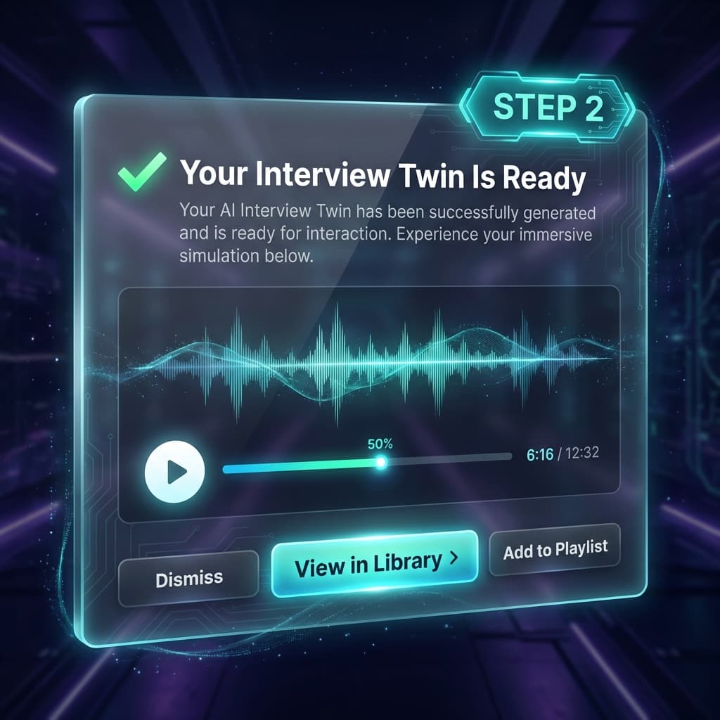 Step 2: Your Interview Twin Is Ready